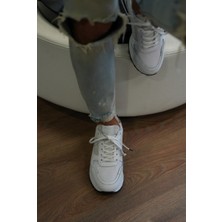 Albus Model Erkek Hakiki Deri Beyaz Sneaker