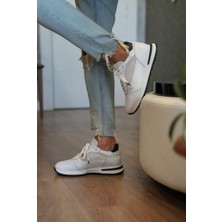 Albus Model Erkek Hakiki Deri Beyaz Sneaker