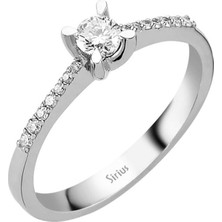 Sirius Pırlanta G Renk Toplam 0,30 Karat Pırlanta Tektaş Yüzük 0417R0204