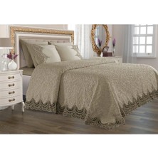 Bursa Çeyiz Fransız Güpürlü Battaniye Takımı 6 Parça