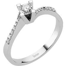 Sirius Pırlanta Toplam 0,37 Karat Pırlanta Tektaş Yüzük 0417R0208