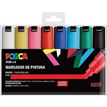 Uni Posca Marker Kalem Pc-8k (8mm) 8'li Basic Set