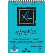 Canson Xl Aquarelle Cold Pressed 300GR Spiralli Sulu Boya Blok 20 Sayfa A5 (14.8X21CM)