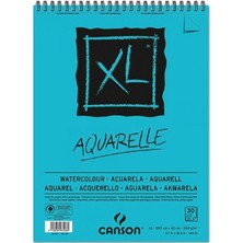 Canson Xl Aquarelle Cold Pressed 300GR Spiralli Sulu Boya Blok 30 Sayfa A3 (29.7X42CM)