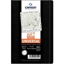 Canson Universal Art Book 96GR Çok Amaçlı Çizim Defteri 112 Sayfa 27.9X35.6CM (Sert Kapak)