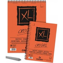 Canson Xl Croquis Sketch Pad 90GR 50 Sayfa Spiralli Çizim Defteri A3 (29.7X21CM) (Üst)