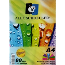 Alex Schoeller Renkli Fotokopi Kağıdı A4 80GR 100YP ALX-779