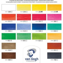 Van Gogh Suluboya Tablet Set 18 + 2 Ad. 10 ml Tüp (Plastik Kutu)