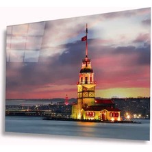Eliza Home   Istanbul Kız Kulesi Cam Tablo