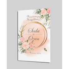 Eliza Home   Düğün Nişan Hoşgeldiniz Cam Tablo