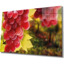 Eliza Home  Üzüm Meyve Cam Tablo Grape Art