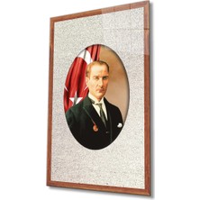 Eliza Home  Çerçeveli Atatürk Cam Tablo