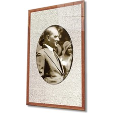 Eliza Home  Çerçeveli Atatürk Cam Tablo