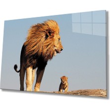 Eliza Home  Aslan Cam Tablo   Lion Table
