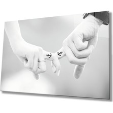 Eliza Home  Eller  Sevgililer  Aşk Cam Tablo