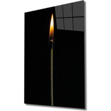 Eliza Home  Ateş Kibrit Cam Tablo Fire Matches Glas