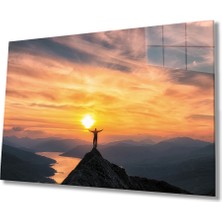 Eliza Home  Gün Batımı Dağ Insan Irmak Manzaralı Cam