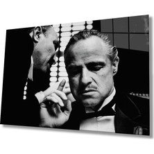 Eliza Home  Siyah Beyaz Insan Fotoğrafları Godfather Cam Tablo  The Godfather