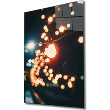 Eliza Home  Sarı Işık Cam Tablo Yellow Light