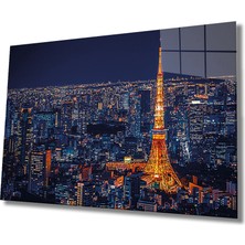 Eliza Home  Eyfel Kulesi Cam Tablo Eiffel Tower