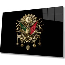 Eliza Home  Osmanlı Tuğrası Cam Tablo