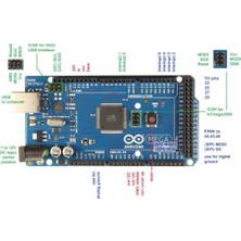 Wozlo Arduino Mega 2560 R3 Rev3 Atmega 2560-16AU CH340G Devre Kartı (Orjinal Yeni Versiyon) + Kablo