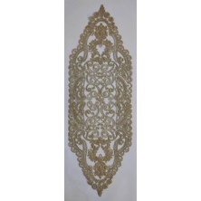 Kalite Toptan Açelya Runner Takımı 7'li Set Bej