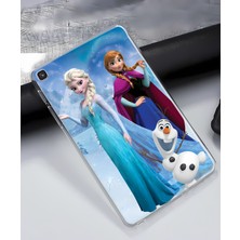 RedClick Samsung Galaxy Tab A7 Lite T220 T225 T227 Kılıf Opus 31 Frozen Elsa Kapak Karlar Ülkesi