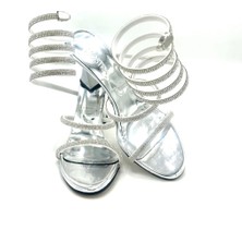 Nostra Shoes Best Kadın Bilek Saran Taşlı Topuklu Ayakkabı