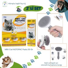 Mbv Notopac Cat Pasta 50 gr + Kedi ve Köpek Otomatik Tüy Toplama Tarağı 2 Li Set