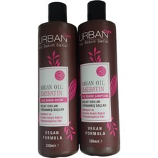 Urban Saç Bakım Serisi Argan Oil & Keratin Seti Sette  1 Adet Argan Oil Şampuan 330 ml + 1 Adetargan Oil & Keratin Saç Bakım Kremi 30 ml