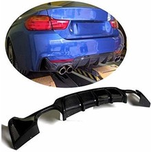 Bmw f32 f33 f36 arka tampon difüzörü 4 çıkış pianoblack 4 serisi