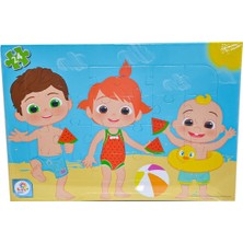 CO7793 Cocomelon 24 Parça Frame Plaj Puzzle - Utku Oyuncak