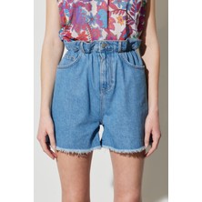 Wrangler Festival Regular Fit Normal Kesim %100 Pamuk Yüksek Bel Jean Kot Şort
