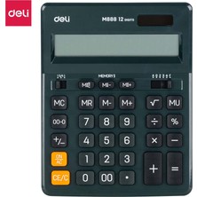Alithestereo Deli M888F Hesap Makinesi Çift Hafızalı 12 Haneli Koyu Yeşil 100147226