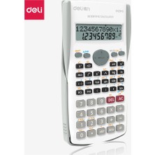 Alithestereo Deli D82MS Bilimsel Hesap Makinesi 240F-10+2 Digits Beyaz