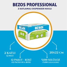 Bezos Professional Z Katlamalı Peçete Havlu 24'lü Koli