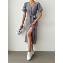 Bejna Kadın Önden Düğmeli Elbise