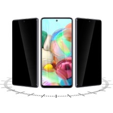 HANPORIUM Samsung Galaxy M54 5G Hayalet Ekran Koruyucu 9D Kırılmaz Cam - Gizlilik Korumalı Ultra Darbe Koruma Tam Kaplar