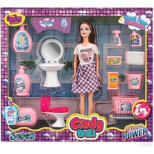 Angel Of Life  Cindy Doll Bebekli Lavabo ve Temizlik Seti 02452