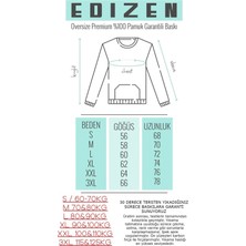 Edizen Super Premium Artistz %100 Pamuk Oversize Siyah T-Shirt