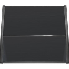 Gardenplast Lupın Kapı Pencere Üstü Pratik Sundurma 105X120 - Siyah