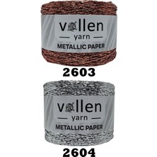 Vollen Yarn Premium Metalik Kagıt Ip,parlak Çanta İPI,250 Gr,polyester Ip,metalik Bükümlü Ip,supla