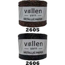 Vollen Yarn Premium Metalik Kagıt Ip,parlak Çanta İPI,250 Gr,polyester Ip,metalik Bükümlü Ip,supla