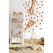 Kt Grup Dekoratif Sevimli Zürafalar ve Benekler Bebek Odası Duvar Sticker