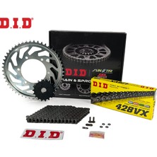 Honda Zincir Dişli Seti Yamaha Xt R (125 Cc)  (2005-2007) / Zincir : DID-428VX (ÇELIK)-128 / Dişli: Sunstar (14T) - Jt (50T) / Yamaha / Xt R / 125CC / 2005-2006-2007-2008-2009-2010-2011