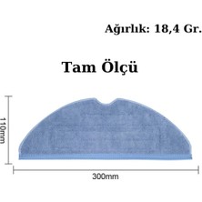 robotyedek Roborock S8, S8+ Uyumlu Yedek Mop ve Yan Fırça-4 Parça