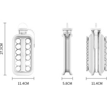 Taştan Ticaret Buz Topu Kalıp 2 In 1 Buz Küpü Maker Su Şişesi