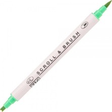 Zig Scroll & Brush Pen Çift Çizgi Kaligrafi Kalemi Kiwi 402