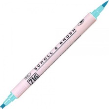 Zig Scroll & Brush Pen Çift Çizgi Kaligrafi Kalemi Blue-Bonnet 036